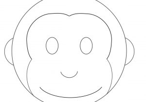 Monkey Face Template for Cake Bunny Head Template Gallery Template Design Ideas