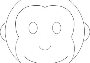 Monkey Face Template for Cake Cute Cupcake Outline Cake Ideas and Designs