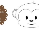 Monkey Face Template for Cake Printable Monkey Face Template Printable Treats Com