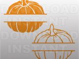 Monogram Pumpkin Templates Pumpkins Halloween Monogram Split Svg File Cutting