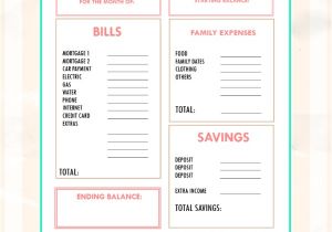 Month at A Glance Calendar Template Save Money Use Our Free Budget Binder