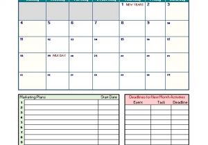 Monthly Marketing Calendar Template 40 Microsoft Calendar Templates Free Word Excel
