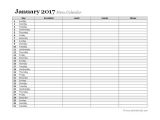Monthly organiser Template 2017 Monthly Menu Planner Free Printable Templates