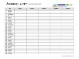 Monthly organiser Template 2017 Monthly Planner Template Free Printable Templates