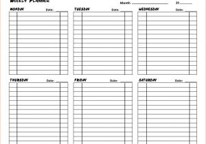 Monthly organiser Template 7 Daily organizer Template Bookletemplate org