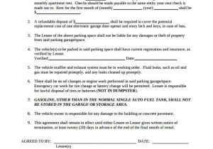 Monthly Parking Contract Template Monthly Rental Agreement Templates 9 Download Free