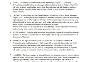 Monthly Parking Contract Template Parking Lease Agreement Templates 8 Samples Examples