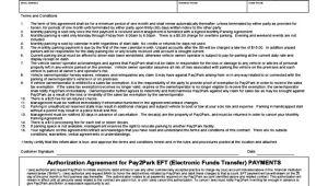 Monthly Parking Contract Template Sample Monthly Parking Agreement Free Download