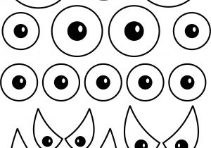 Mosnter Template 6 Best Images Of Printable Eyes Nose Mouth Templates
