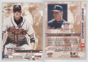 Most Expensive Modern Baseball Card Details About 2001 Pacific Nl Decade S Best Chipper Jones 17 Hof