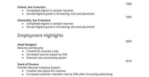 Most Simple Resume format Simple Resume Template Download Free Resume Templates D