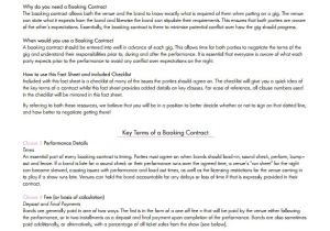 Mother Agency Contract Template Booking Agent Contract Template 9 Download Free