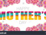 Mother Day Greeting Card Design Happy Mothers Day Greeting Card Typographic Stock Vector