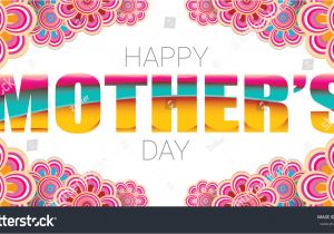 Mother Day Greeting Card Design Happy Mothers Day Greeting Card Typographic Stock Vector