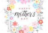 Mother Day Greeting Card Design Happy Mothers Day Typography Happy Mothers Day Hand Drawn