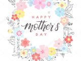 Mother Day Greeting Card Design Happy Mothers Day Typography Happy Mothers Day Hand Drawn