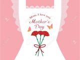Mother Day Greeting Card Design Mother S Day Cute Greeting Card with Apron