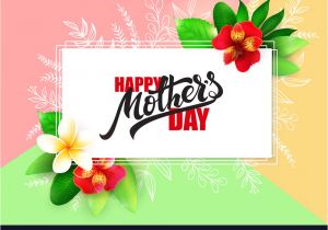 Mother Day Greeting Card Design Mothers Day Greetings Card with Hand