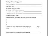 Mother S Day Letter Template 17 Best Images About Mother 39 S Day with Kids On Pinterest