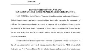 Motion In Limine Template United States Motion In Limine Concerning United States
