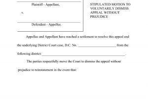 Motion to Dismiss with Prejudice Template Best Photos Of Sample Motion forms Sample Motion for