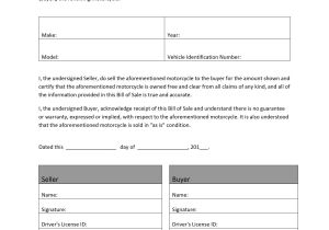 Motorcycle Sale Contract Template Bill Of Sale Archives Freewordtemplates Net