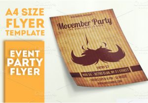 Movember Email Template Movember Party Flyer Template Flyer Templates On