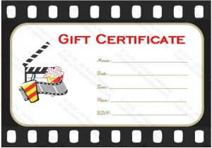 Movie Gift Certificate Template Go to Movie Gift Certificate Template