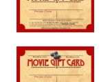 Movie Gift Certificate Template Like Mom and Apple Pie Movie Gift Card Printable Free