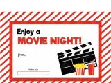 Movie Gift Certificate Template Printable Redbox Gift Card Tag Printable Card Movie Night