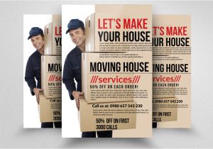 Moving Company Flyer Template Moving House Services Flyers Flyer Templates Creative