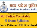 Mp Board Admit Card Name Wise Mp Police Constable Syllabus 2020 Mppeb Police Exam Pattern