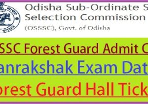 Mp Board Admit Card Name Wise Osssc forest Guard Admit Card 2020 Written Exam Date Hall