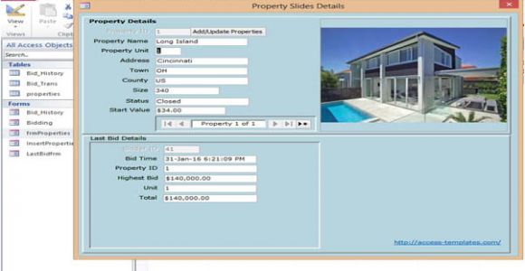 Ms Access Templates 2013 Microsoft Access 2013 Real Estate Database Templates for
