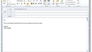 Ms Outlook Email Template How to Create and Use Templates In Outlook 2010