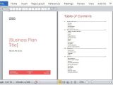 Ms Word Business Plan Template Business Plan Template for Microsoft Word