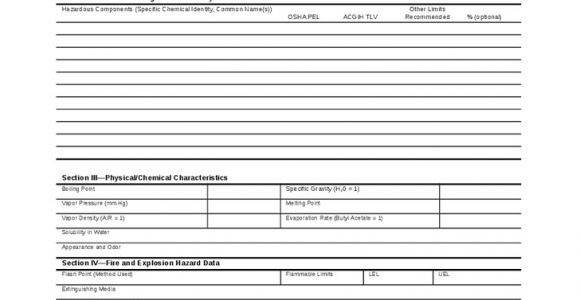 Msds Template Free 23 Images Of 16 Section Msds Template Osha Leseriail Com