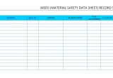 Msds Template Free Msds Record Sheet