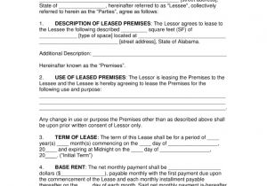 Multi Year Contract Template Free Alabama Commercial Lease Agreement Template Pdf