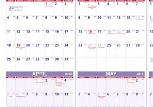 Multiple Month Calendar Template Multi Month 2016 Calendar Calendar Template 2018