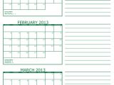 Multiple Month Calendar Template Printable Multi Month Calendars Calendar Template 2018