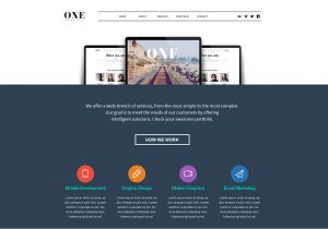 Muse Email Templates One Adobe Muse theme Website Templates On Creative Market