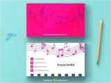 Music Business Cards Templates Free Free Music Business Card Templates for Word Choice Image