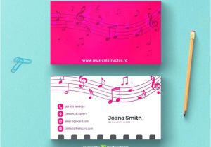 Music Business Cards Templates Free Free Music Business Card Templates for Word Choice Image