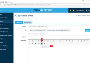 Music Email Template How Do I Send An Email Using A Template My Music Staff