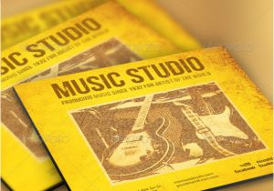 Music Studio Flyer Template Music Studio Flyer and Cd Template Graphicriver