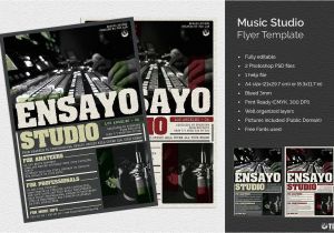 Music Studio Flyer Template Music Studio Flyer Psd Design Template