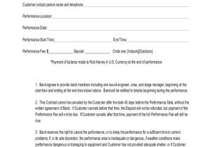 Musician Contract Template Free 19 Music Contract Templates Word Google Docs format