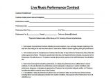 Musician Contract Template Free Sample Music Contract Template 22 Free Documents In Pdf