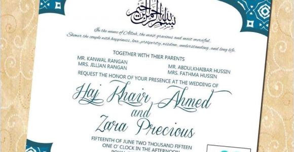 Muslim Marriage Card Matter In English 27 Brilliant Picture Of Muslim Wedding Invitations Muslim